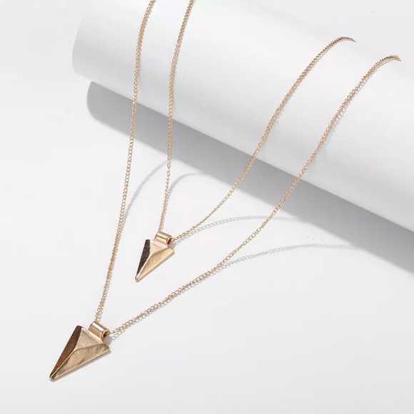 Geometric Triangle Necklace - Picture 2 of 5